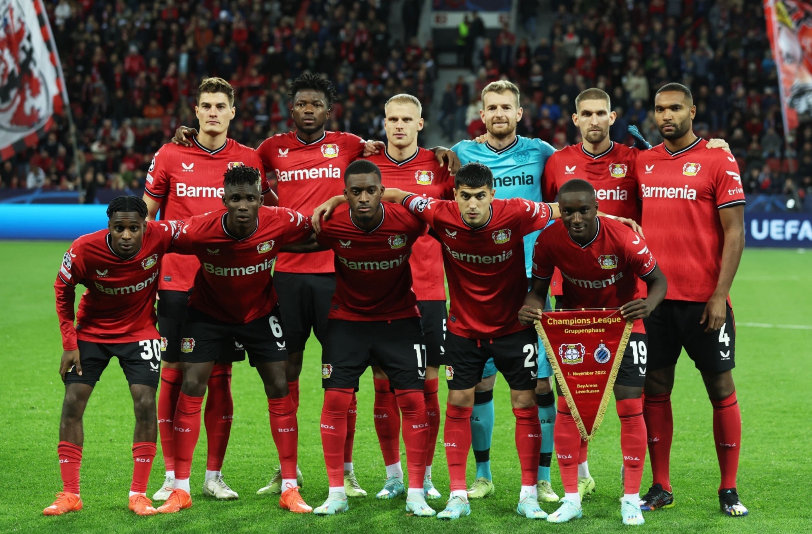 El Leverkusen a la Liga Europa tras empatar con el Brujas en Champions League