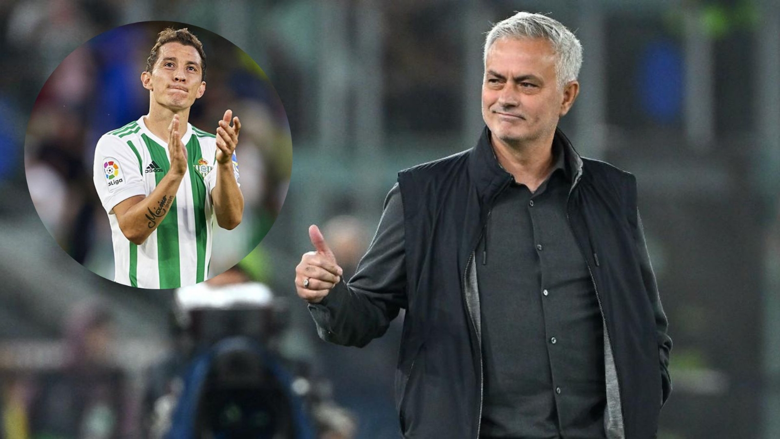 Mourinho persigue a Andrés Guardado para pedirle su camiseta: "Eres un crack"