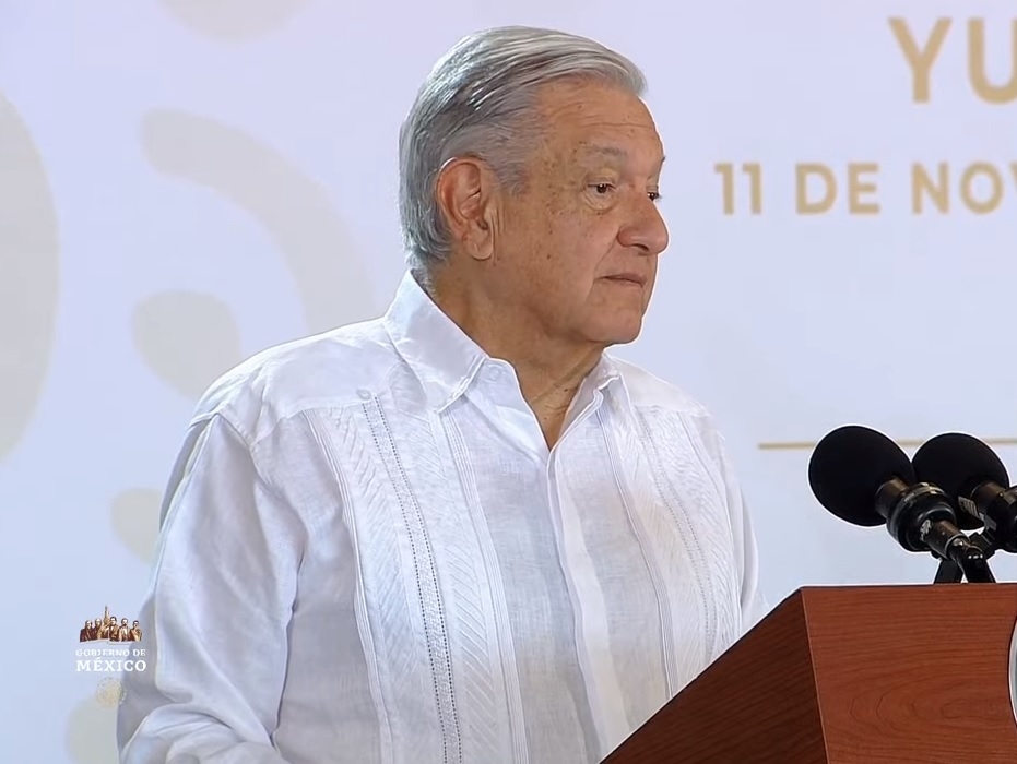 AMLO se encuentra en la ciudad de Mérida donde sostuvo la reunión de seguridad