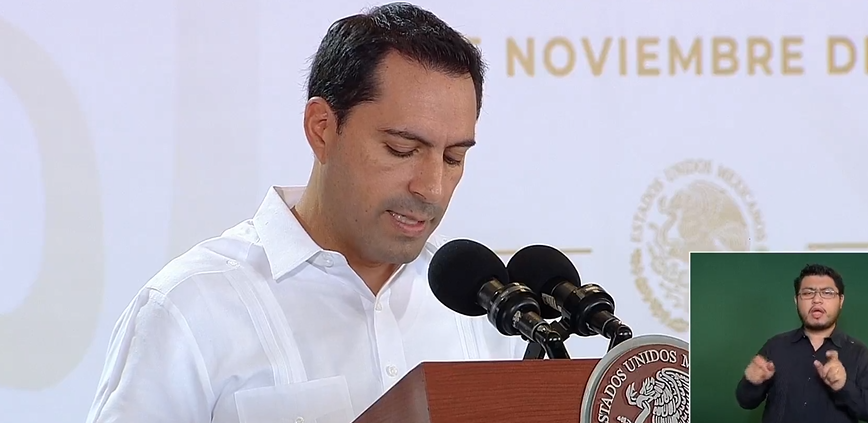 Mauricio Vila agradeció a Andrés Manuel López Obrador por el apoyo que ha brindado a Yucatán durante su mandato
