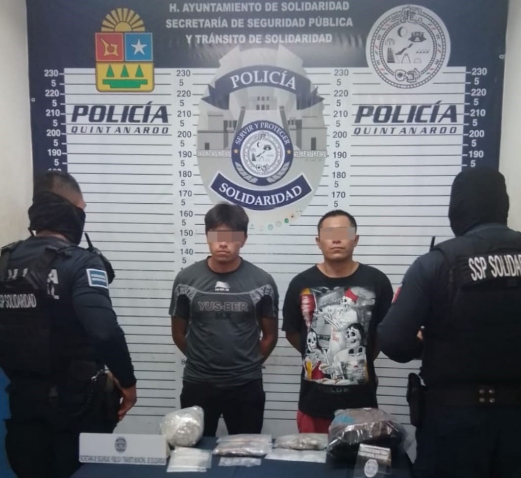 Detienen a tres presuntos narcomenudistas en diferentes puntos de Playa del Carmen