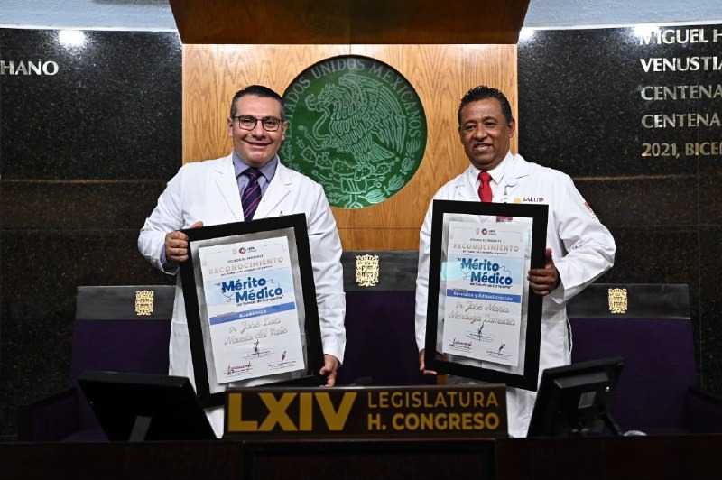 Dr. José María Mendoza Zamudio y  Dr. José Luis Novelo Del Valle, ganadores del Mérito Médico 2022 en Campeche