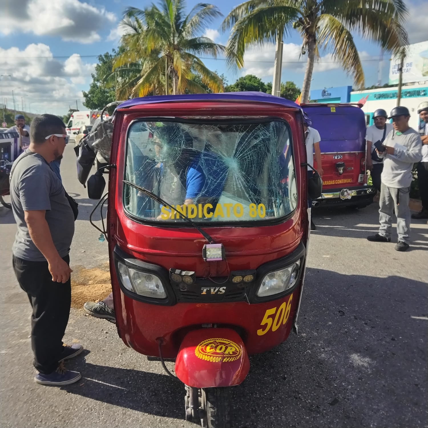 La culpa del impacto fue del mototaxi
