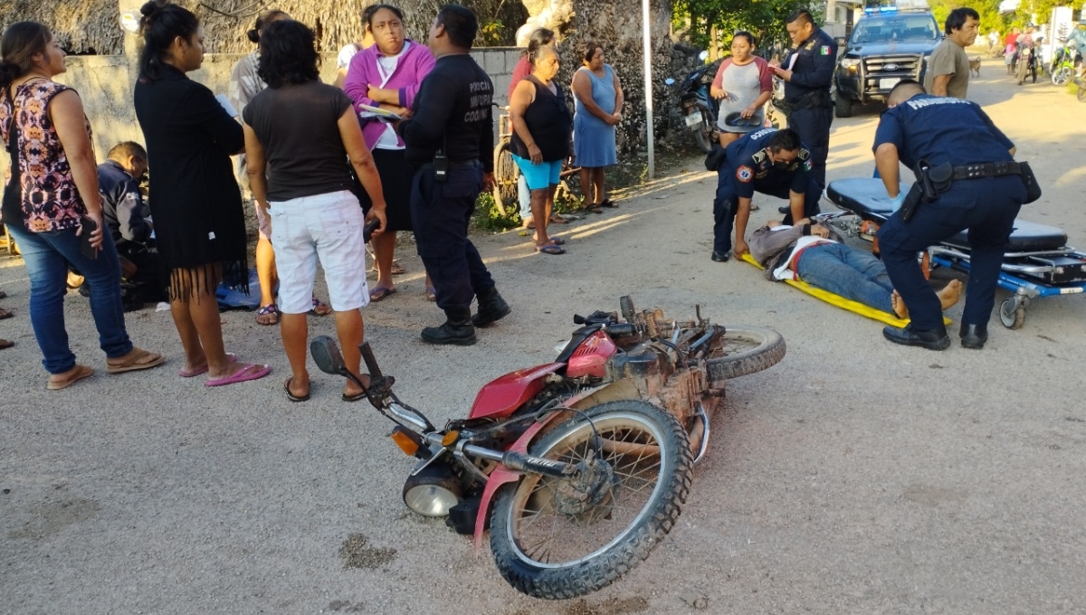 Ambos fueron trasladados con golpes y heridas al hospital
