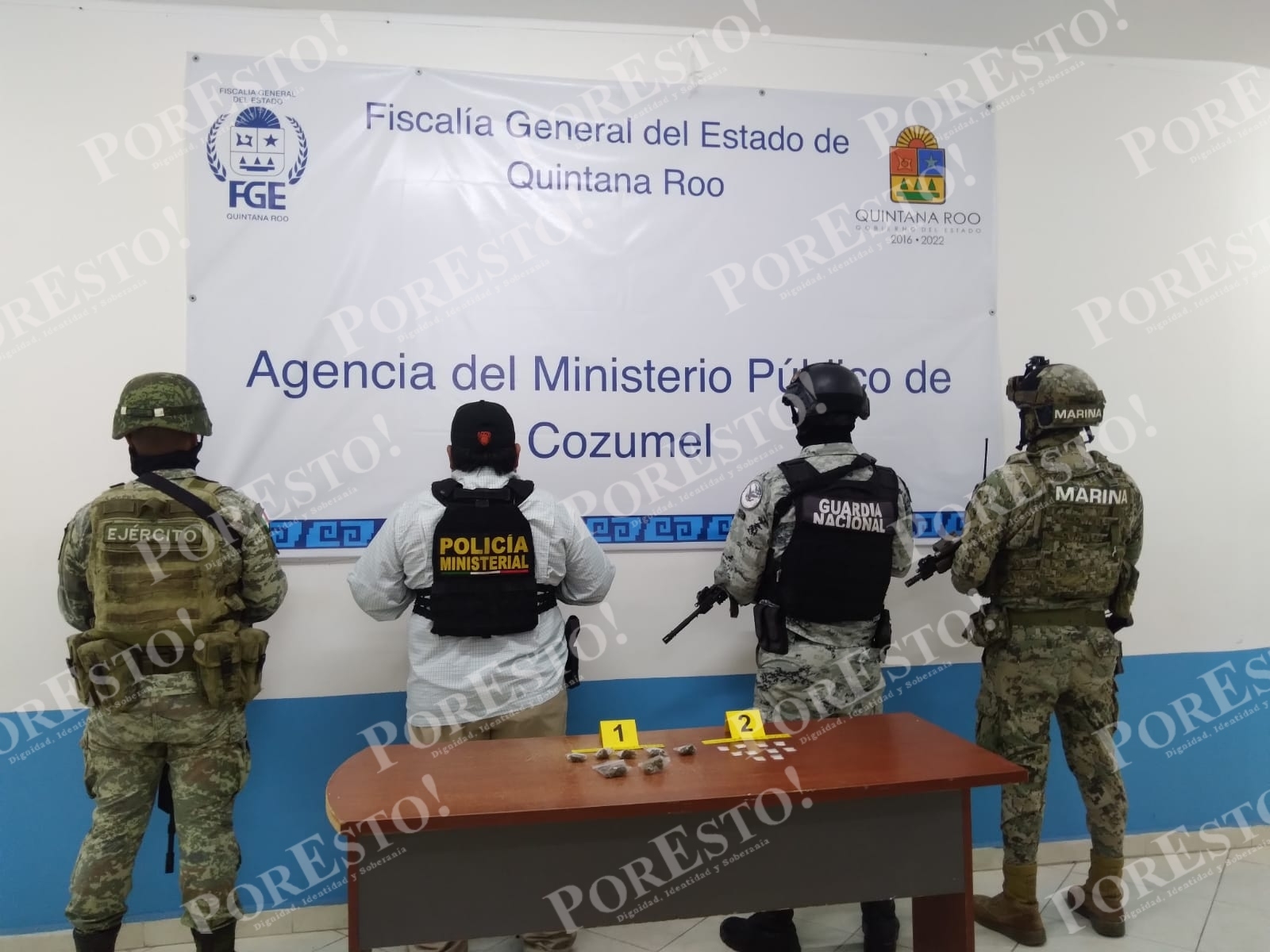 FGE decomisa droga durante cateo en Cozumel; un menor fue resguardado por el DIF FGE decomisa droga durante cateo en Cozumel; un menor fue resguardado por el DIF