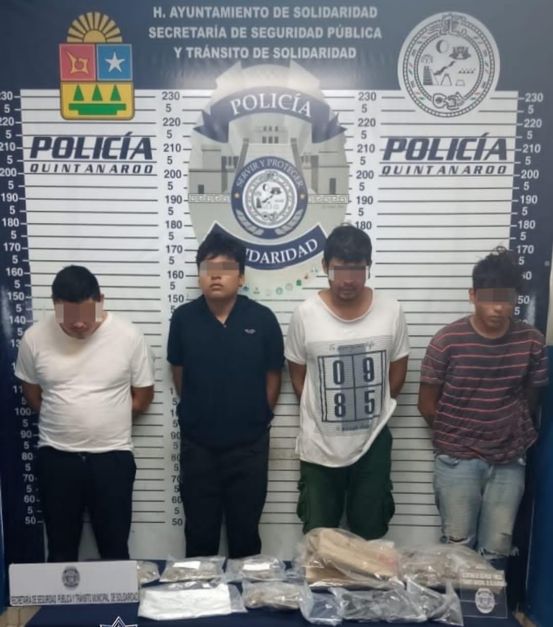 Detenidos identificados como Luis "N", Yordi "N", Ángel "N" y Rafael "N" Detenidos identificados como Luis "N", Yordi "N", Ángel "N" y Rafael "N"