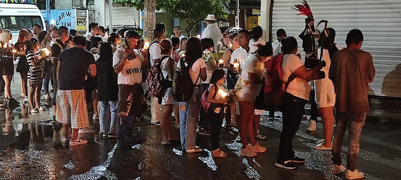 La procesión inició en la colonia Luis Donaldo Colosio