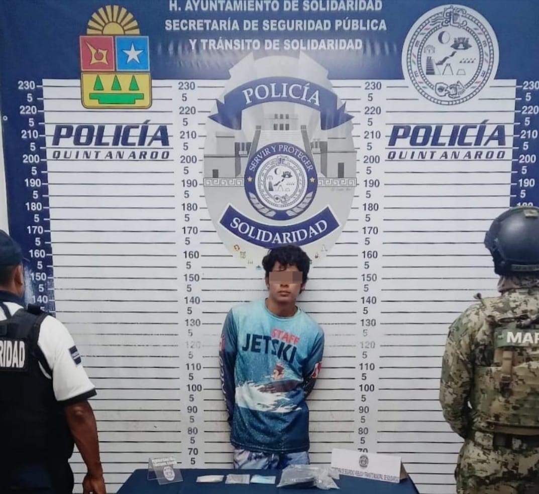Detienen a dos narcomenudistas en diferentes puntos de Playa del Carmen