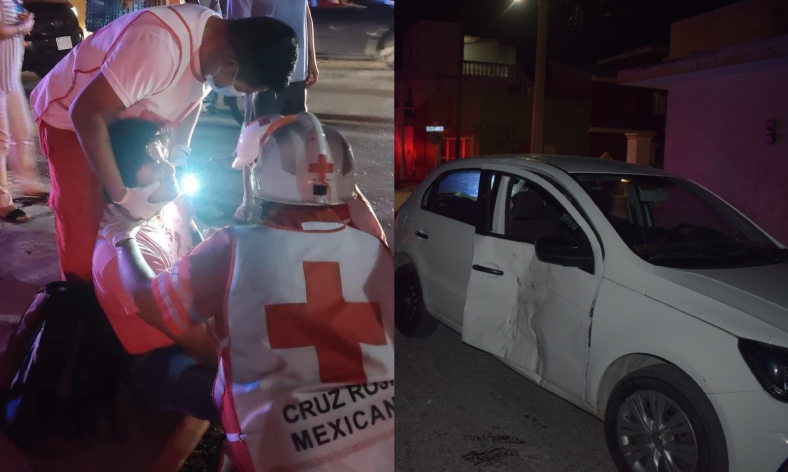 Turistas se pasan el alto y arrollan a motociclista en Chicxulub