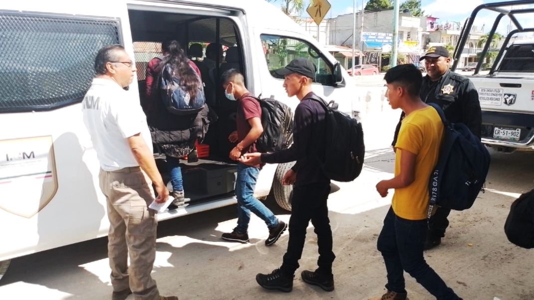 Los indocumentados asegurados en Yucatán han tenido como destino Cancún, Quintana Roo