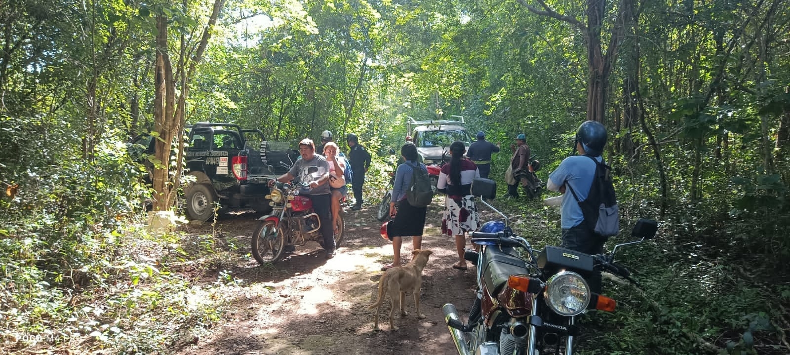 Es la segunda vez que don Nitos, un hombre de la tercera edad que conduce una bicicleta, se pierde en el monte