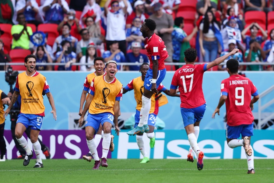 Costa Rica venció por la mínima a Japón en Qatar 2022