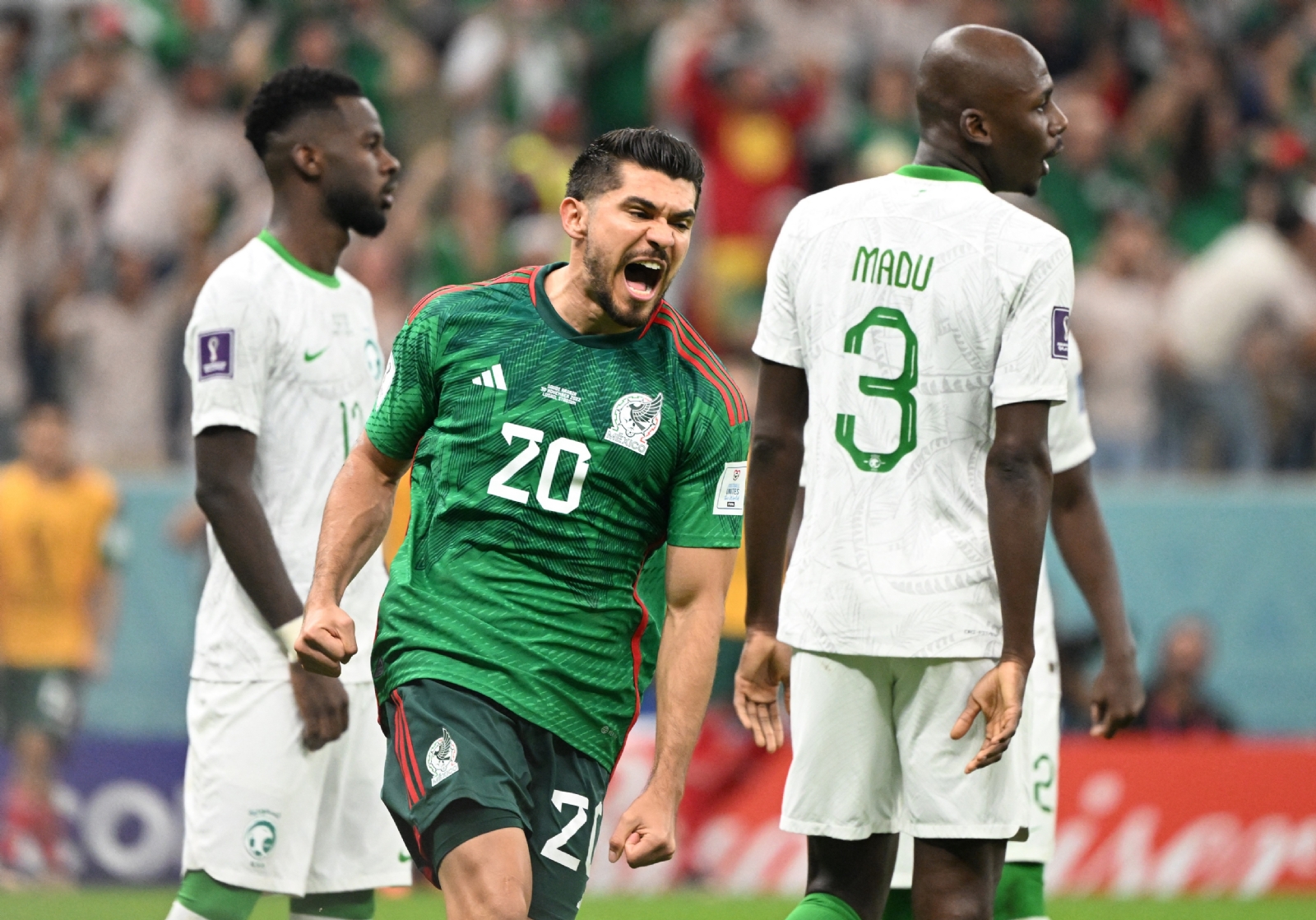 Henry Martín abrió el marcador para México en Qatar 2022