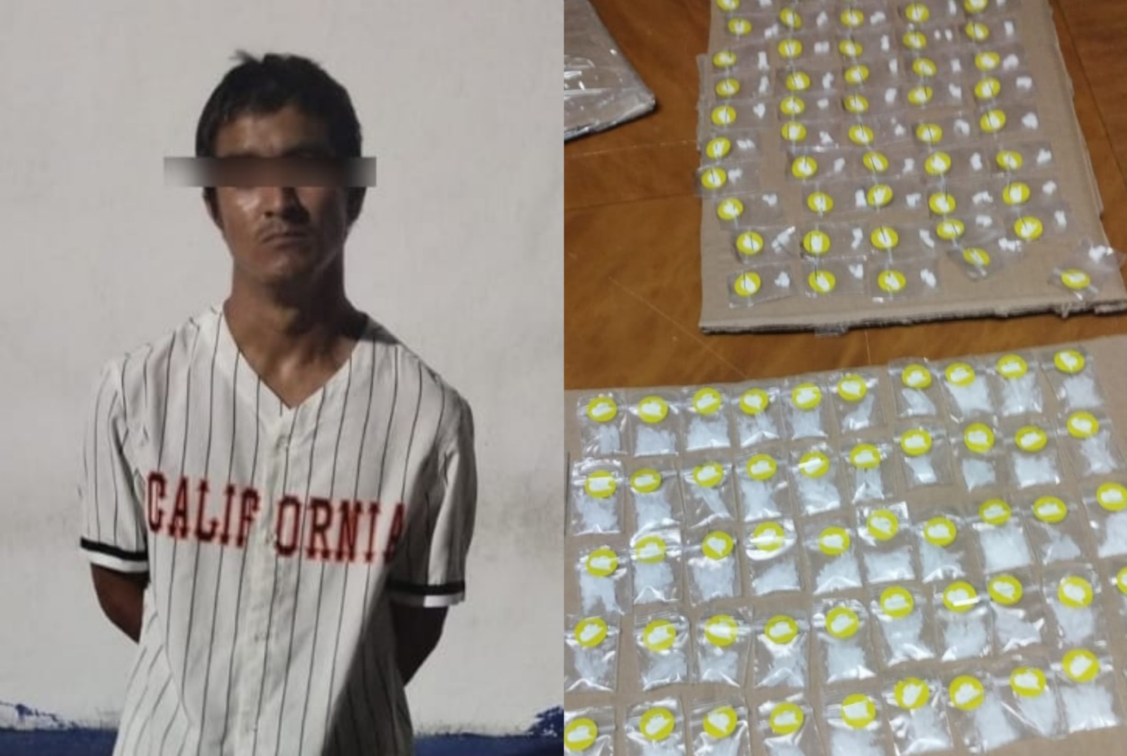 Detienen en Cancún a hombre con 50 bolsitas con drogas