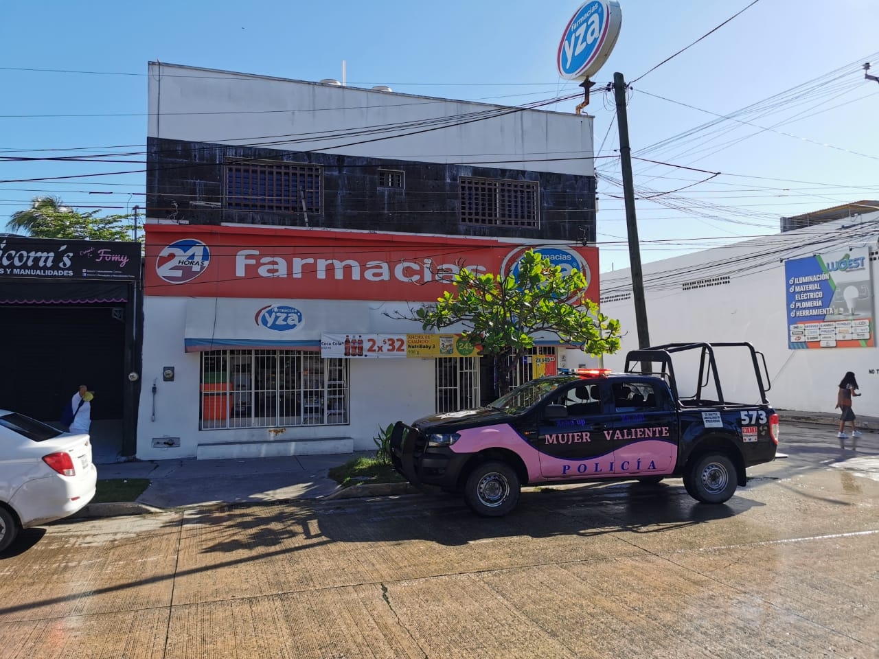 La policía intentó dar con el asaltante, pero no lograron localizarlo por la zona La policía intentó dar con el asaltante, pero no lograron localizarlo por la zona