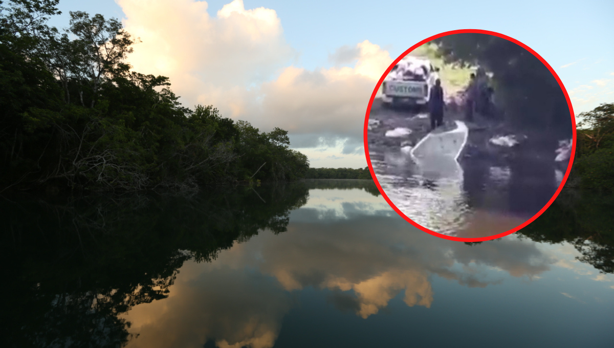 El agraviado documentó en video el momento en que militares de belice hunden su embarcación El agraviado documentó en video el momento en que militares de belice hunden su embarcación