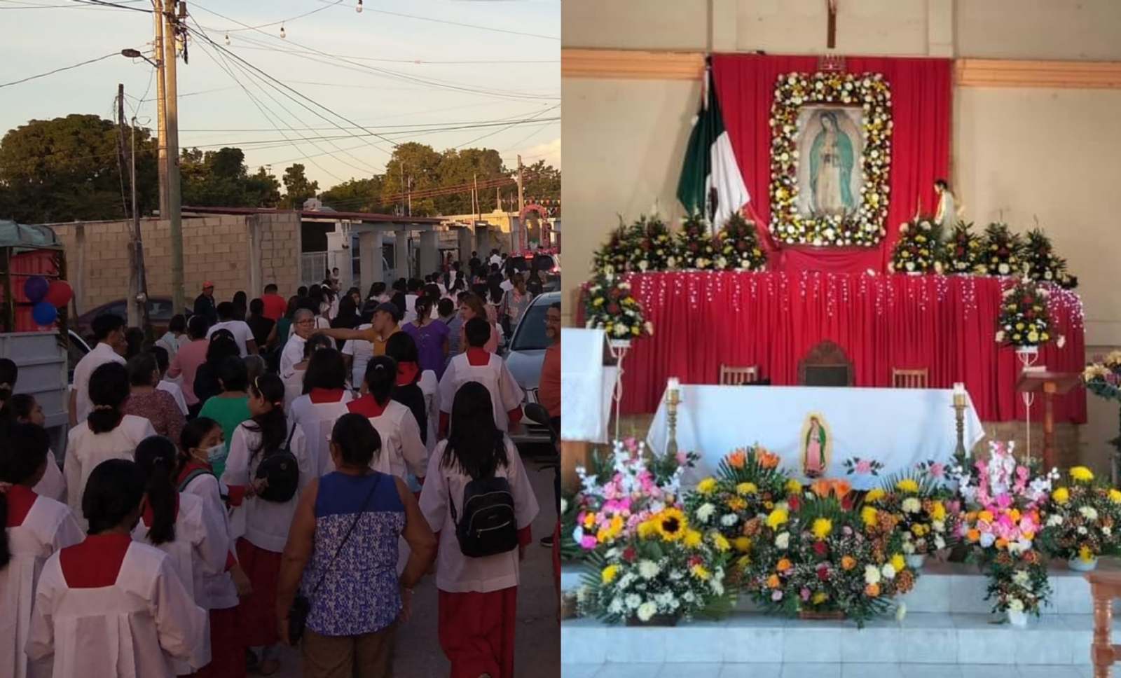 Previo a los festejos de la Virgen este 12 de diciembre se realizó una kermés