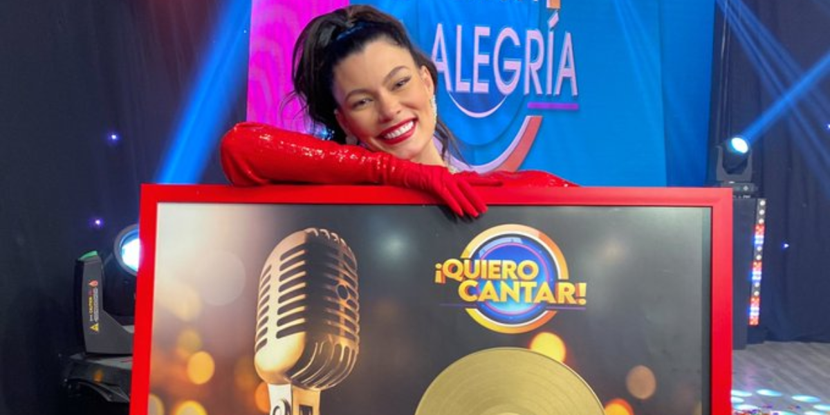 El reconocimiento de Natalia por ganar ¡Quiero Cantar!
