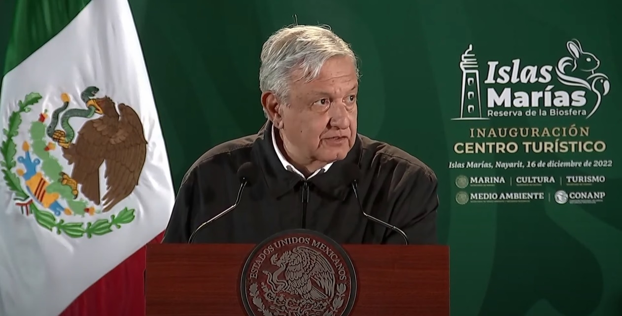 El presidente Andrés Manuel López Obrador encabezó la ceremonia de inauguración del nuevo centro turístico