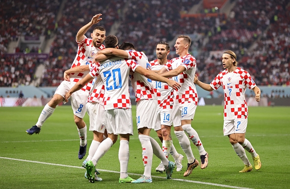 La celebración de Croacia les duró poco tras la igualada de los africanos, pero dominan el encuentro. Foto: Especial