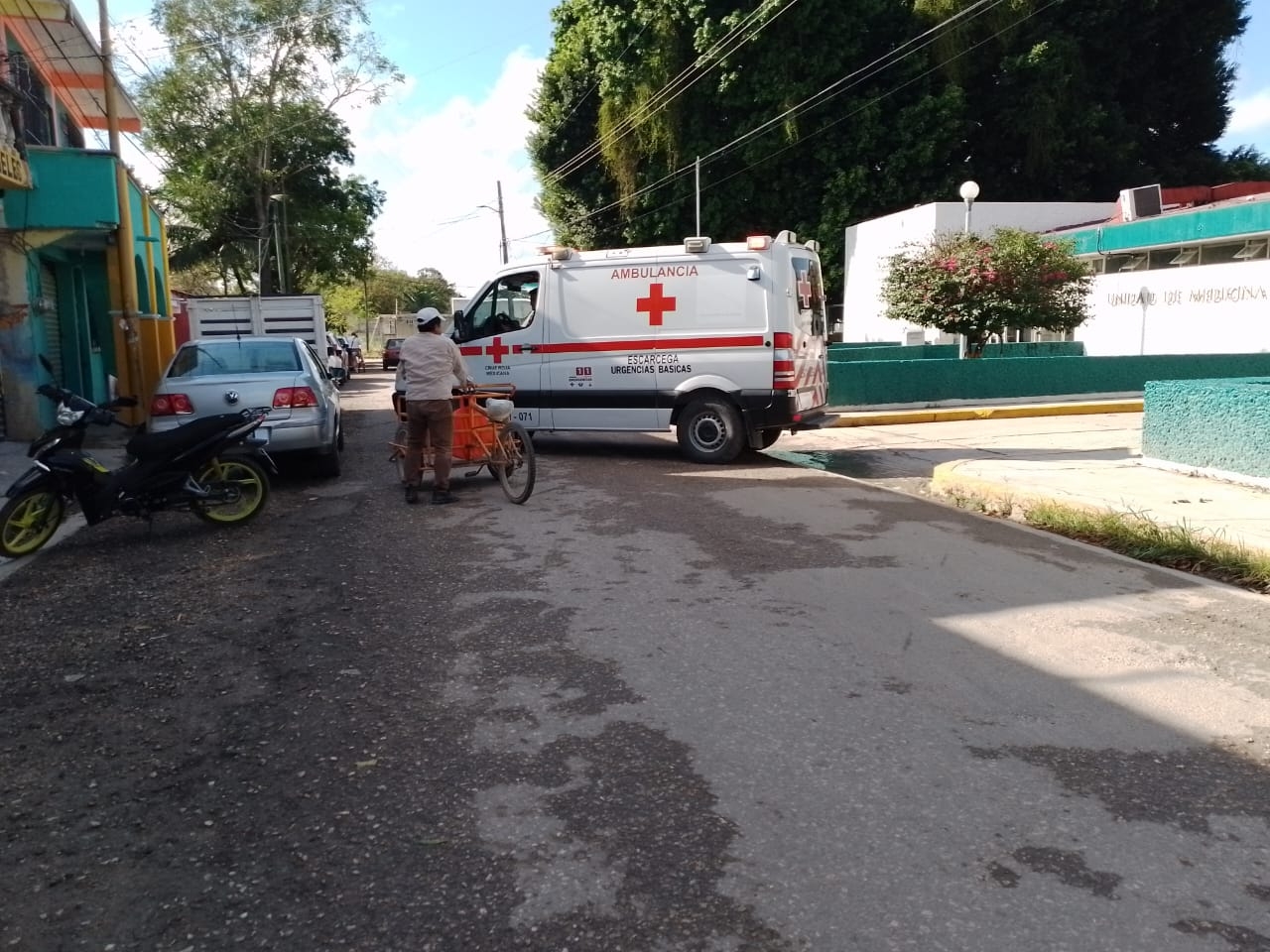 El hombre fue trasladado de emergencia a un hospital