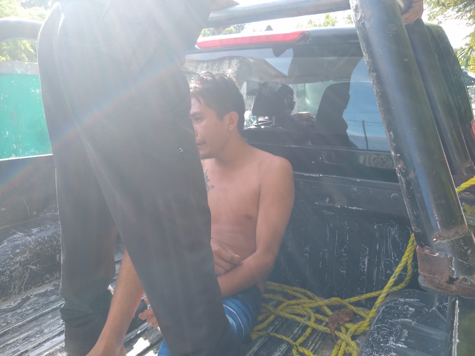 Tras un operativo de búsqueda, el hombre fue detenido por la policía municipal Tras un operativo de búsqueda, el hombre fue detenido por la policía municipal