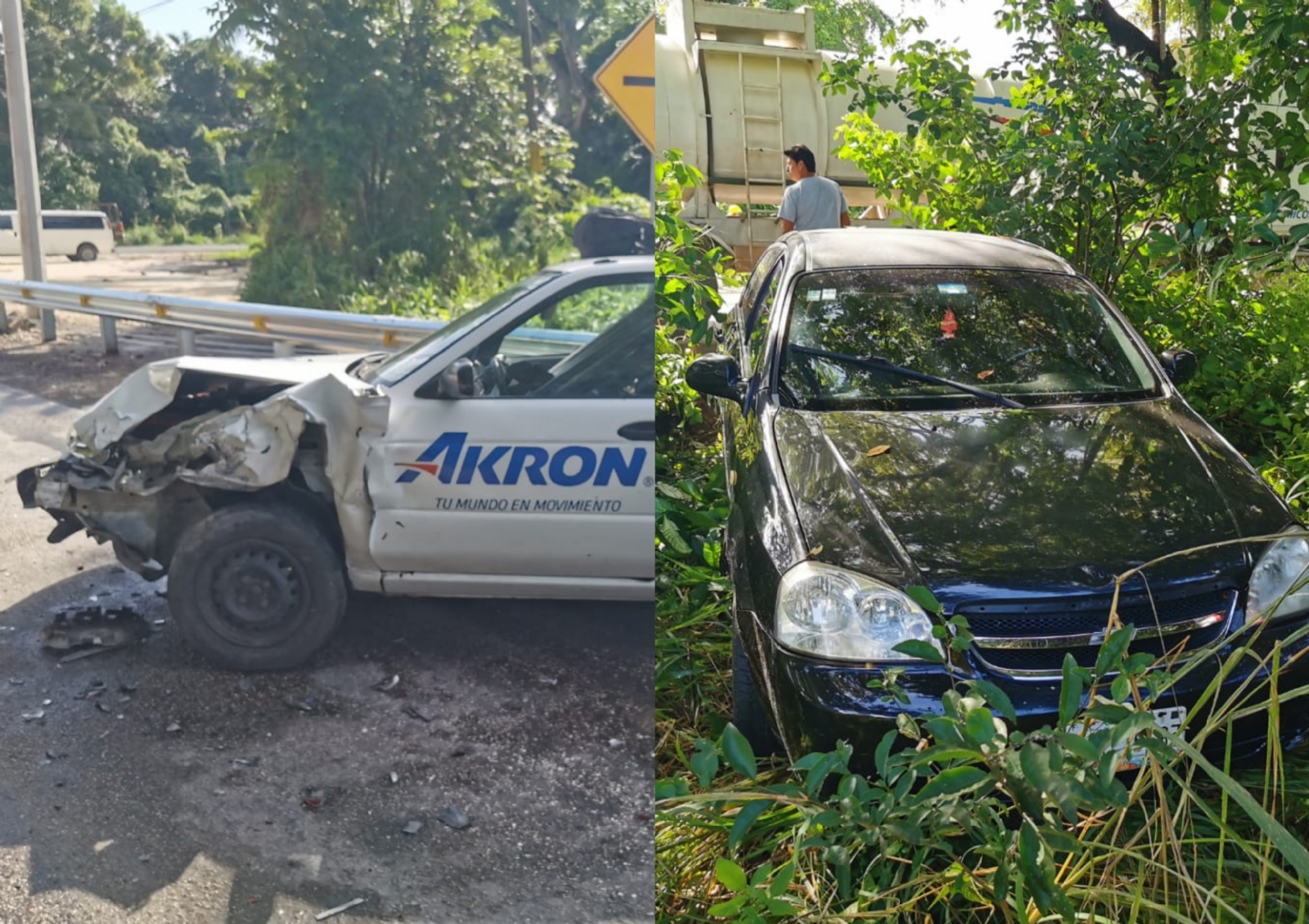 El auto que terminó en el monte venía del estado de Jalisco.
