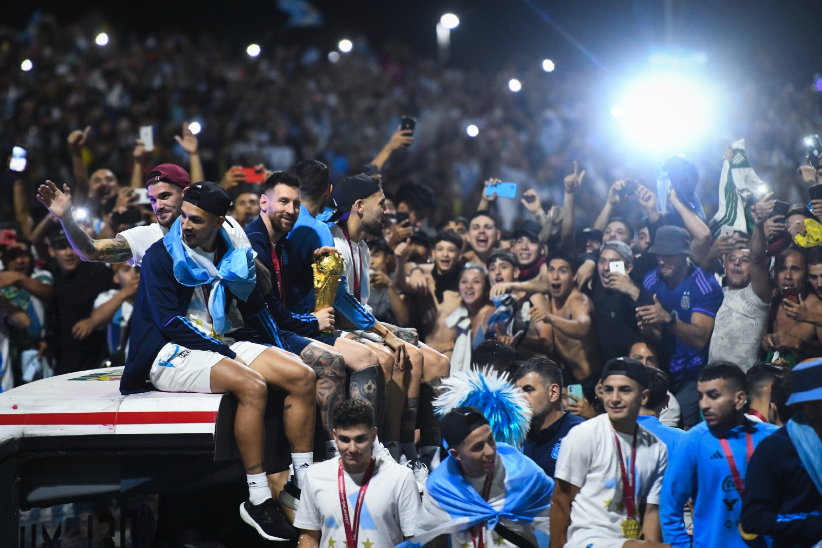 La caravana de Argentina comenzó desde la madrugada