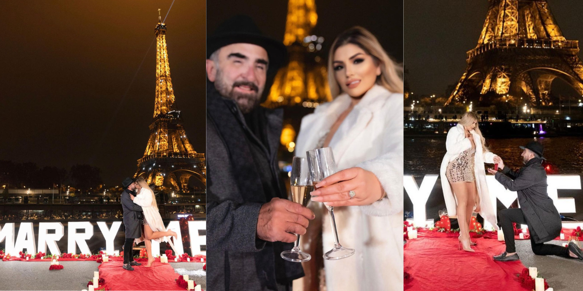Vicente Fernández Jr. y Mariana se comprometieron hace unos días en París. Foto: Especial Vicente Fernández Jr. y Mariana se comprometieron hace unos días en París. Foto: Especial