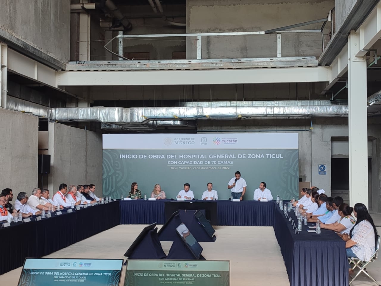 IMSS y Gobierno de Yucatán ponen en marcha la obra del hospital de Ticul