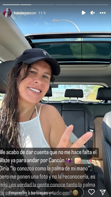 La bella Karla Gascón contó que está en el sureste mexicano