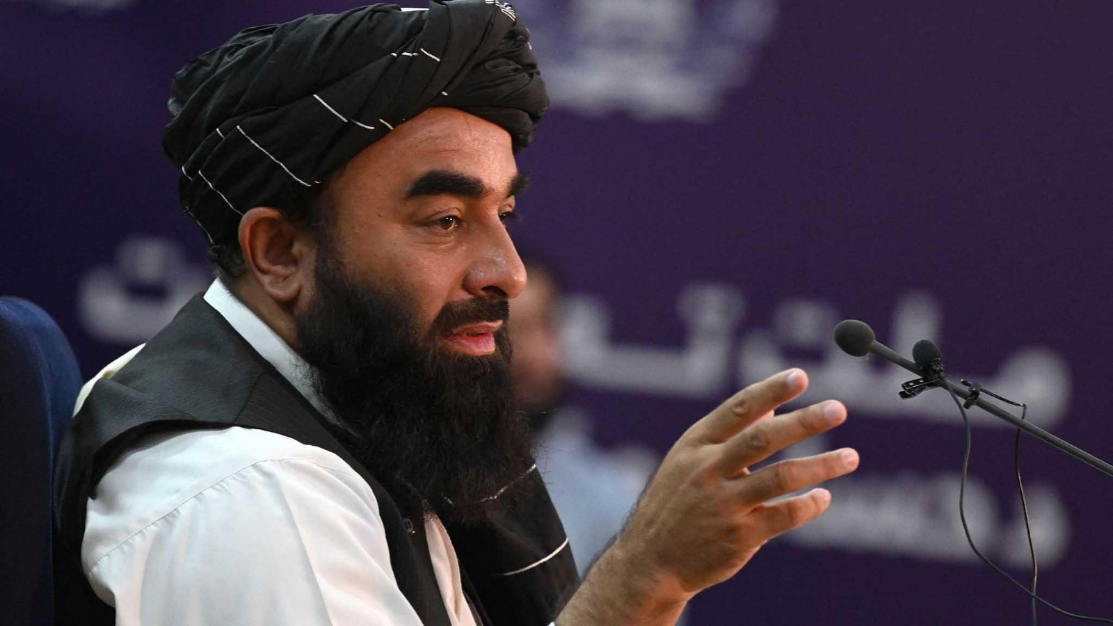 Zabiullah Mujahid mostró su descontento con el gobierno de Estados Unidos Zabiullah Mujahid mostró su descontento con el gobierno de Estados Unidos