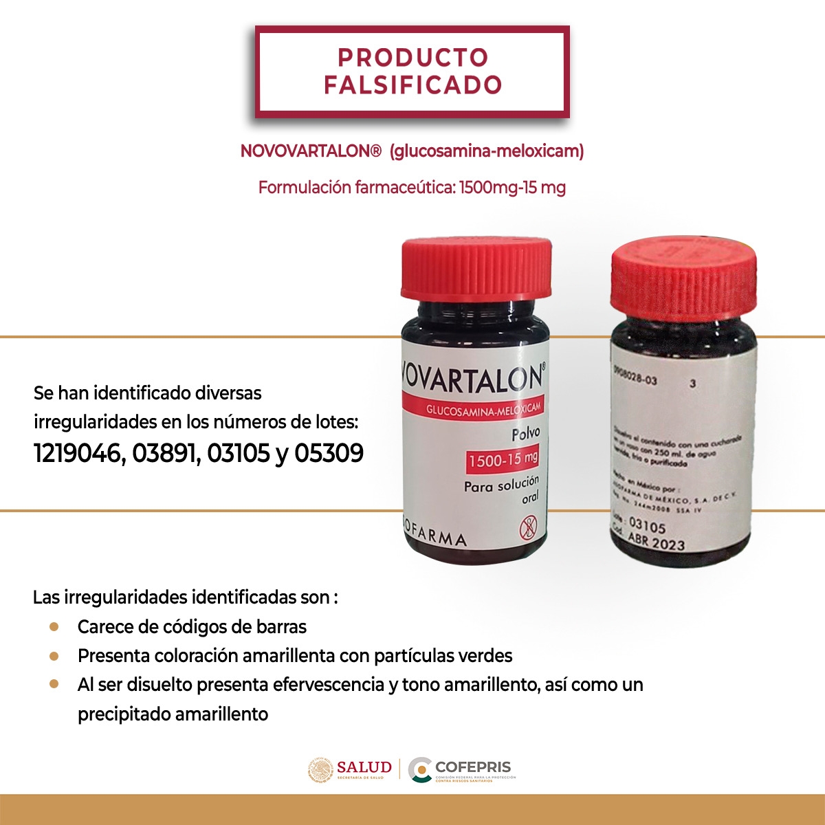 Son 7 los medicamentos falsificados Son 7 los medicamentos falsificados