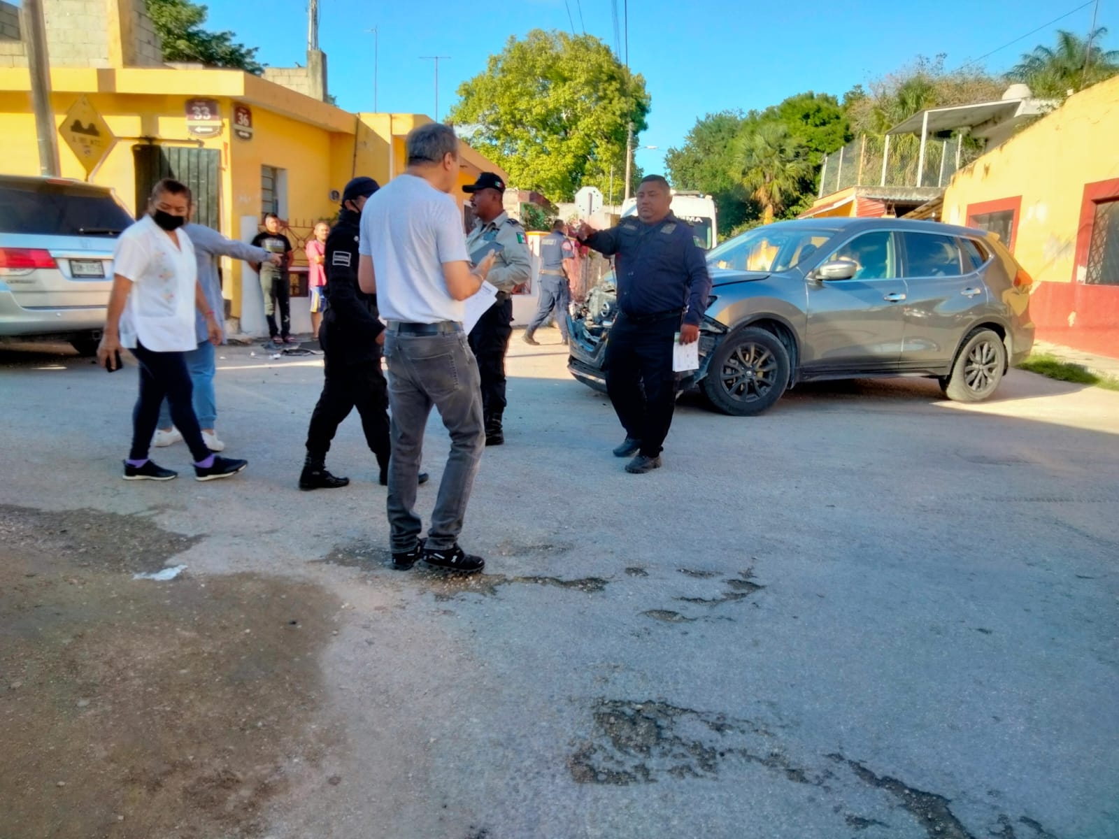 El conductor se encontraba de visita en Izamal junto a su familia El conductor se encontraba de visita en Izamal junto a su familia