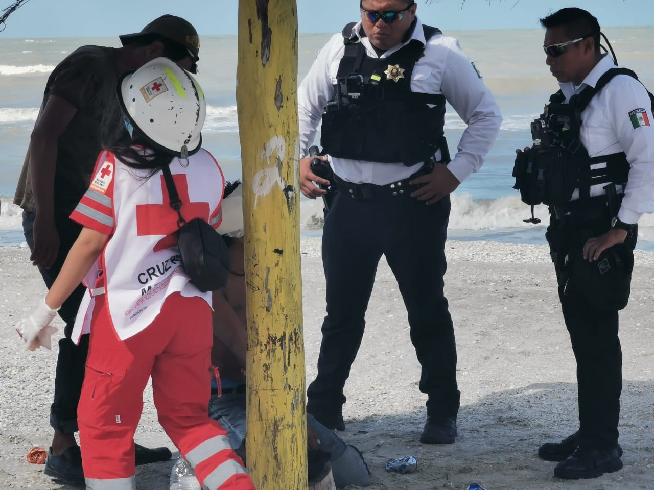 Un de los jóvenes resultó herido en la cabeza
