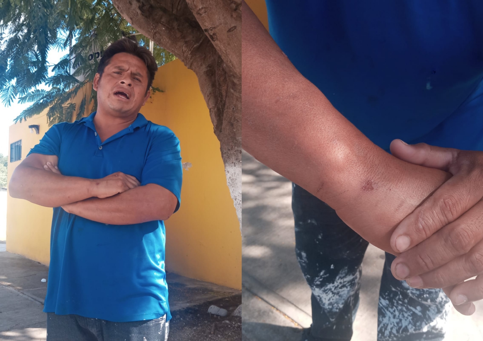 El hombre denuncia que la policía buscaba hacerlo responsable de un accidente de tránsito