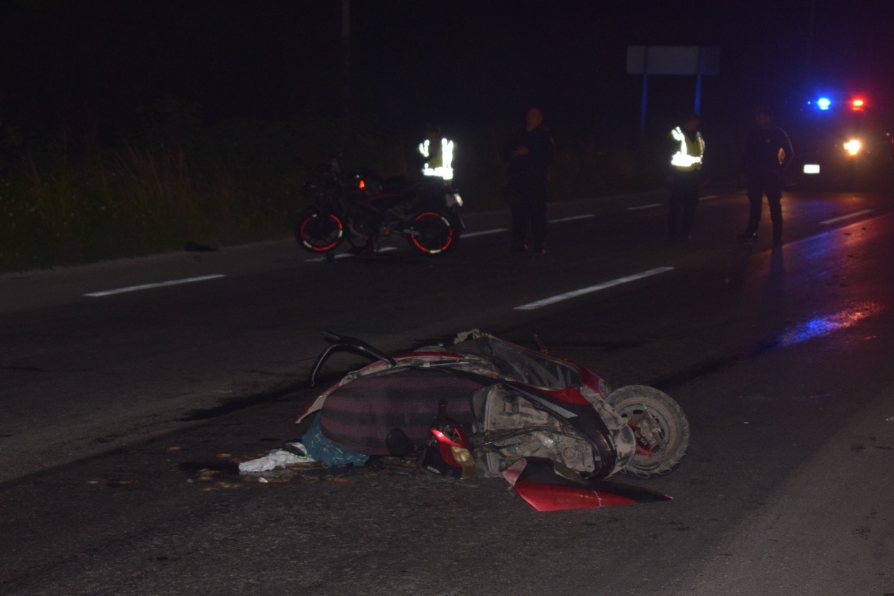 En tan solo cuatro días ya van nueve accidentes de motocicleta en esa carretera