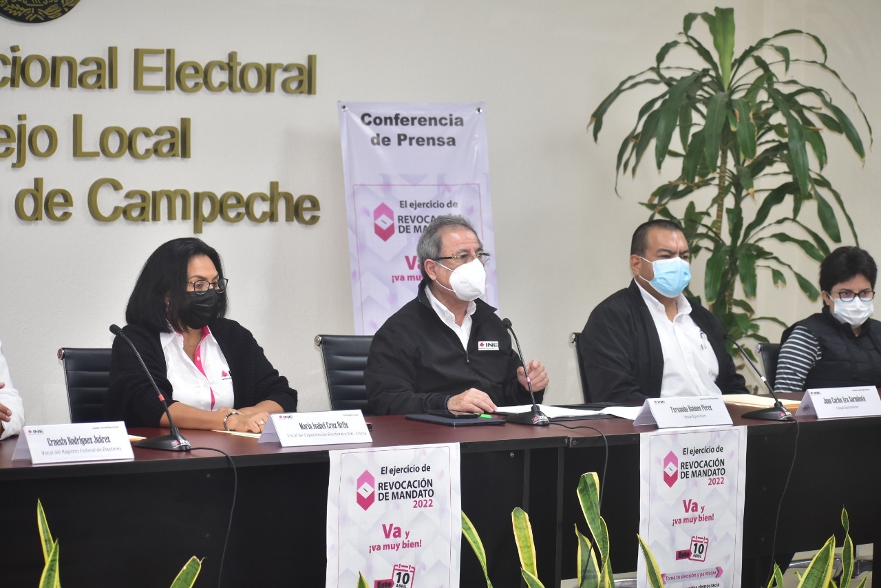 El consejo electoral local dio a conocer la información del Revocación de Mandato en Campeche El consejo electoral local dio a conocer la información del Revocación de Mandato en Campeche