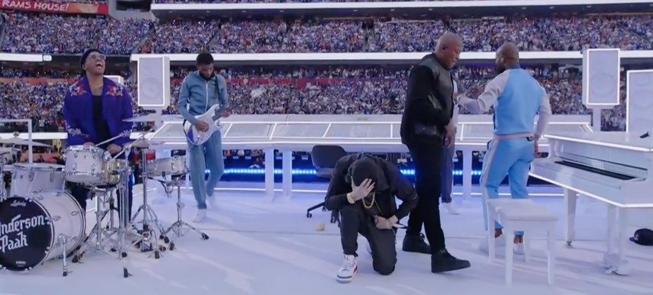Eminem contó con un acompañante sorpresa Eminem contó con un acompañante sorpresa