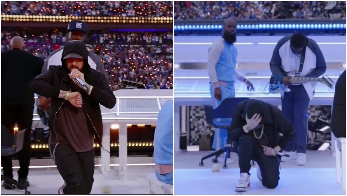 El medio tiempo del Super Bowl estuvo lleno de grandes sorpresas, pues reunió a las leyendas del hip-hop, donde el más esperado de la noche fue el rapero Eminem El medio tiempo del Super Bowl estuvo lleno de grandes sorpresas, pues reunió a las leyendas del hip-hop, donde el más esperado de la noche fue el rapero Eminem