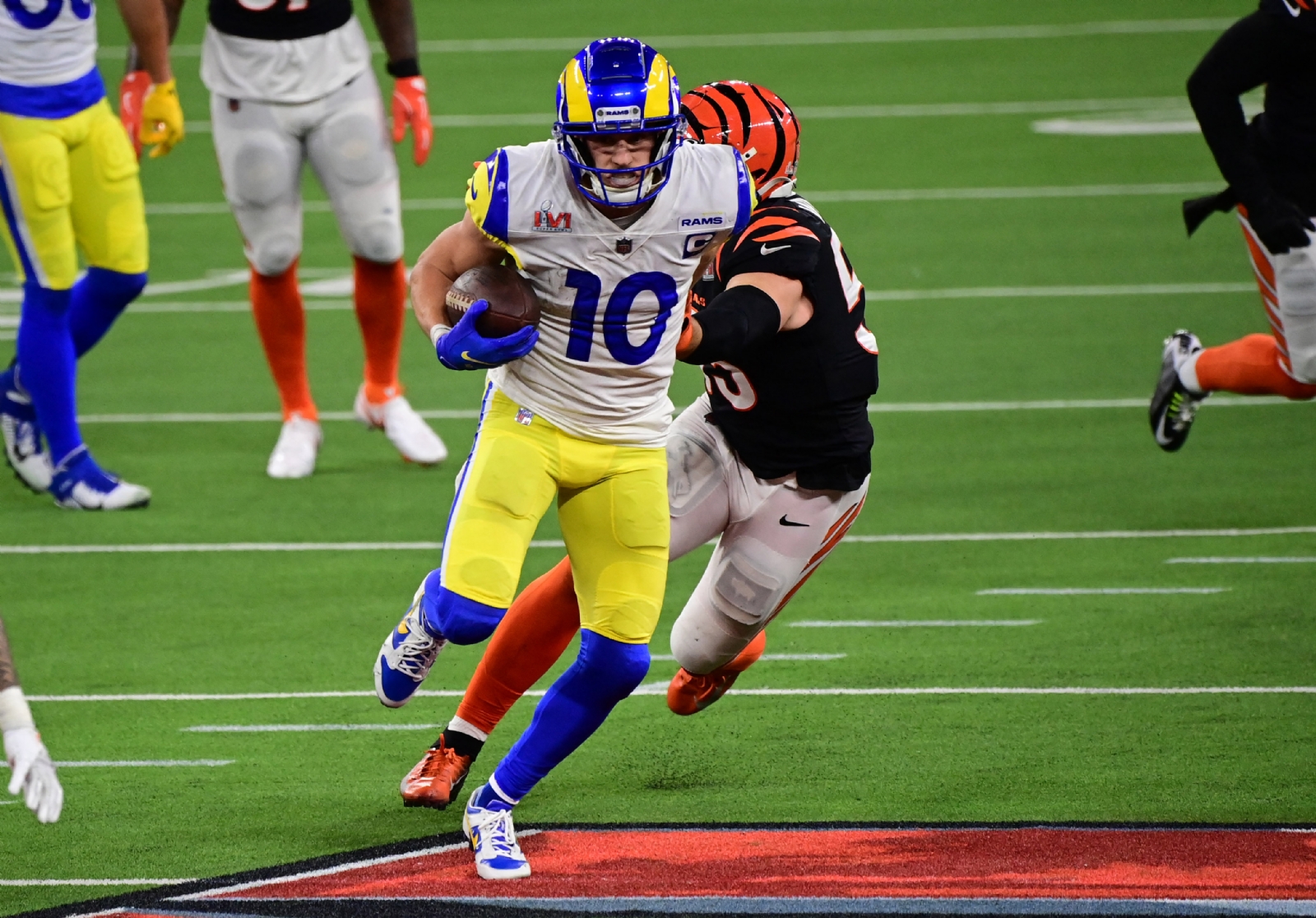 Los Rams consiguieron su primer título de Super Bowl desde 1999.
Los Rams consiguieron su primer título de Super Bowl desde 1999.