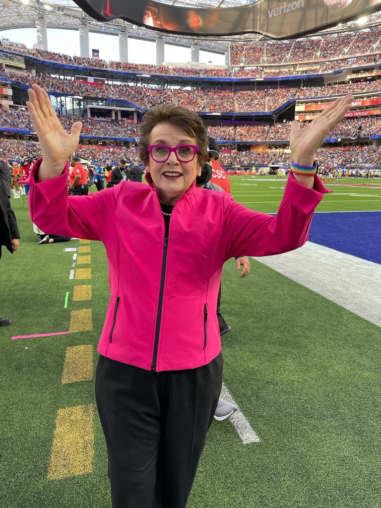 Billie Jean King es una deportista relevante en Estados Unidos. Foto:  Twitter @BillieJeanKing