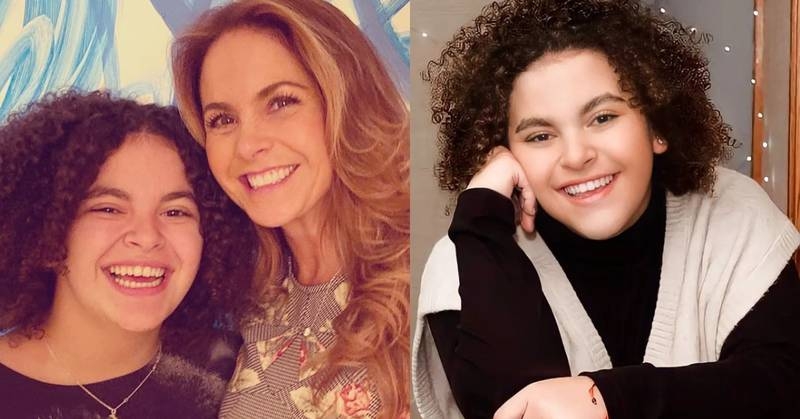 La joven conquistó el escenario con su imitación y el gran parecido con su mamá.