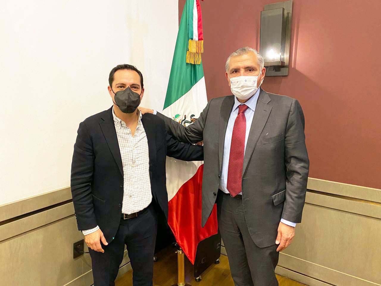 El secretario de Gobernación se reunió con Vila en CDMX El secretario de Gobernación se reunió con Vila en CDMX