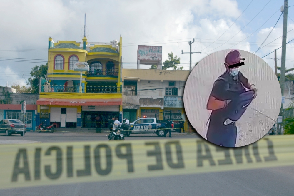 El presunto atacante disparó en Tortas Goyo en Cancún, dejando a una mujer lesionada por un rozón de bala