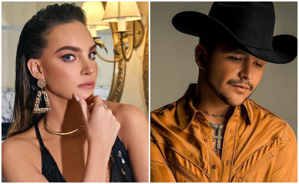 Esto debido a que Christian Nodal aparece cantando muy sentimentalmente, acompañado de una actriz que posee un parecido extraordinario con Belinda.