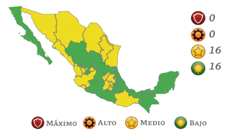 La SSa actualizó el Semáforo Epidemiológico que inicia a partir del 21 de febrero. Foto: SSa