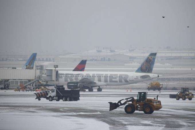 Los aeropuertos se han visto severamente afectados en este periodo invernal. Foto: Especial