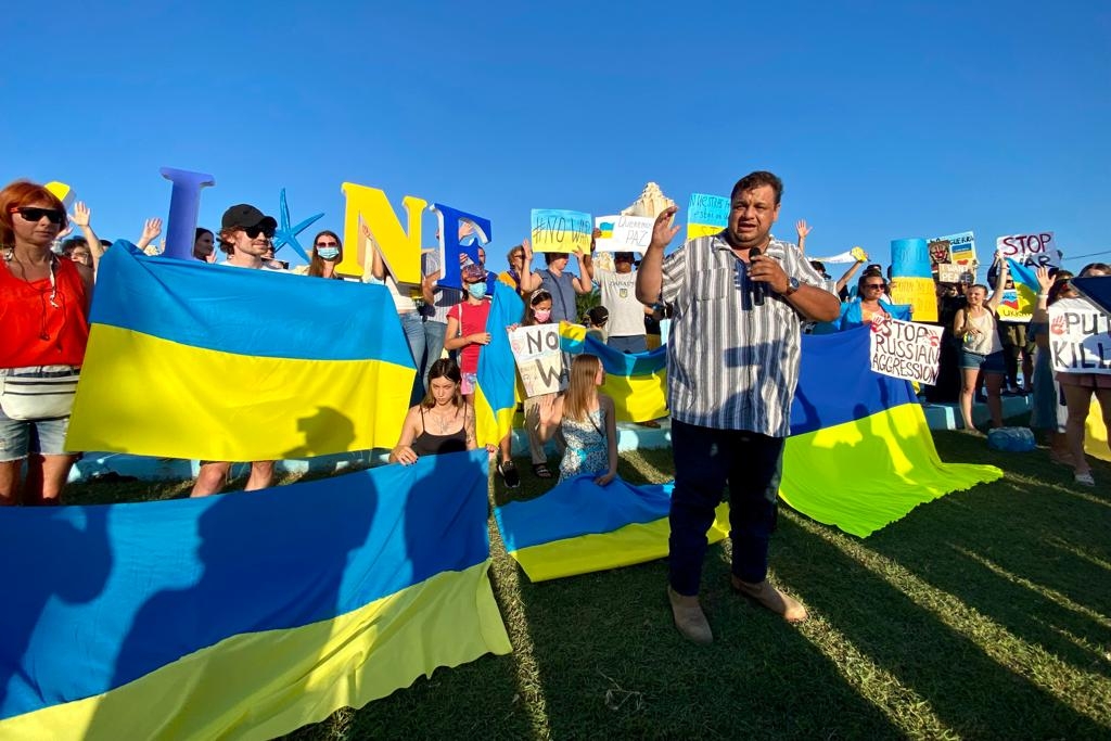 La protesta se lleva en Cancún
