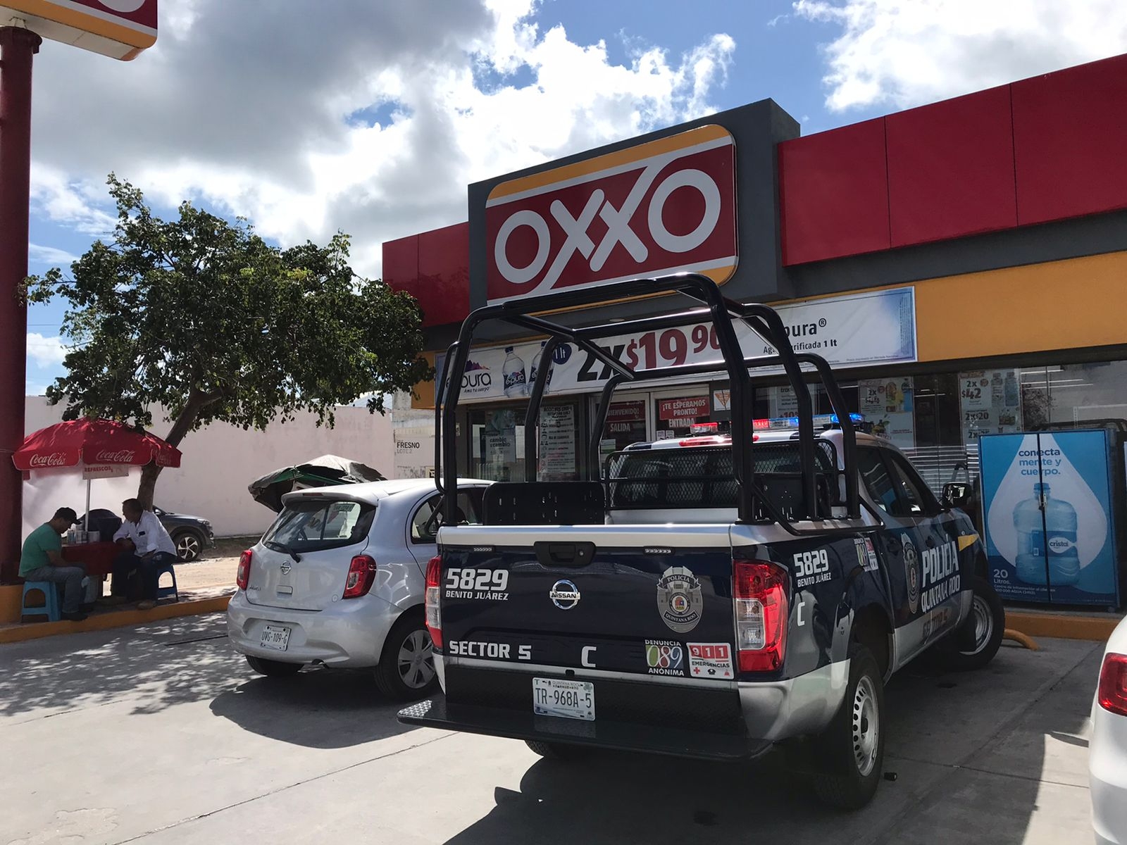 Policías acudieron a verificar el reporte al establecimiento, ubicado en la Supermanzana 313 de Cancún Policías acudieron a verificar el reporte al establecimiento, ubicado en la Supermanzana 313 de Cancún